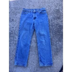 Polo Jeans Co Ralph Lauren Womens 8x28 Blue Denim Straight Leg Vintage USA Flag